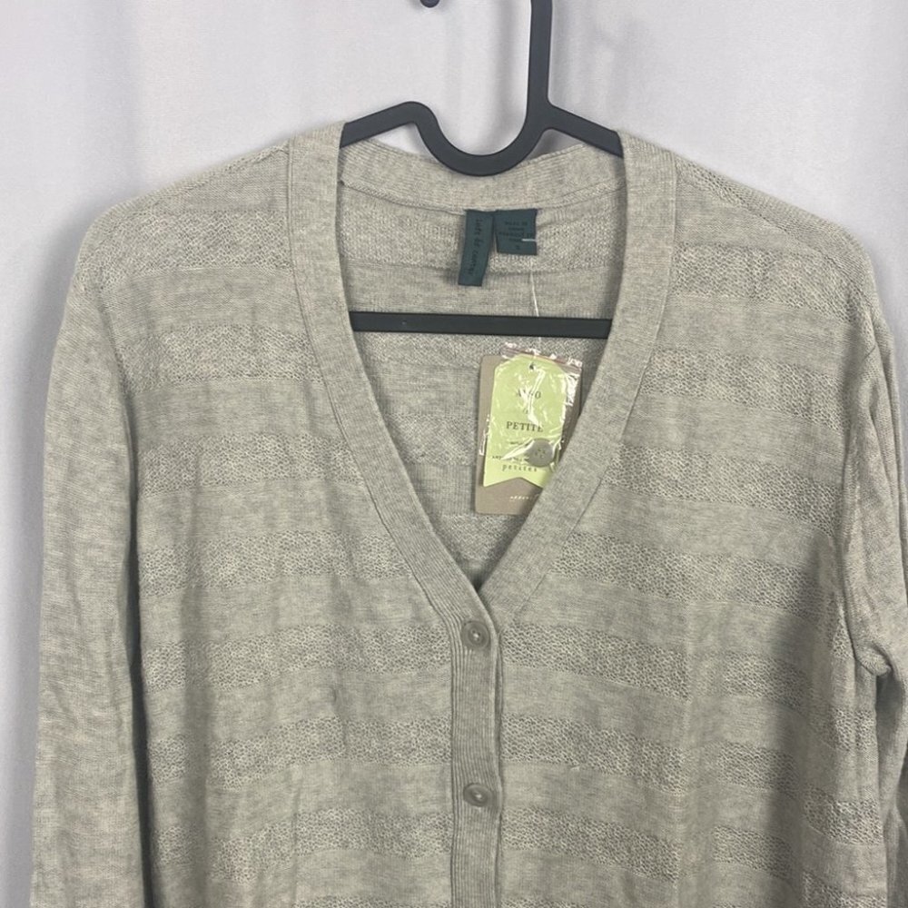 Anthropologie Left of Center Valonia Cardigan Grey NWT - Picture 4 of 13